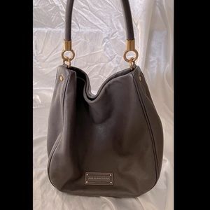 Marc Jacobs gray leather hobo